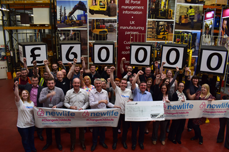 Briggs Equipment raises £60,000 for Newlife