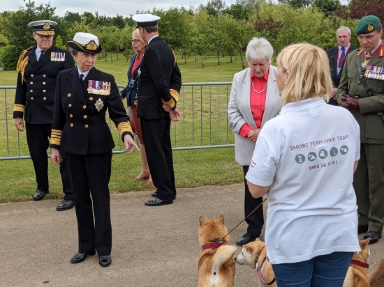 Royal approval as Team Briggs help make Armed Forces Weekend a success!