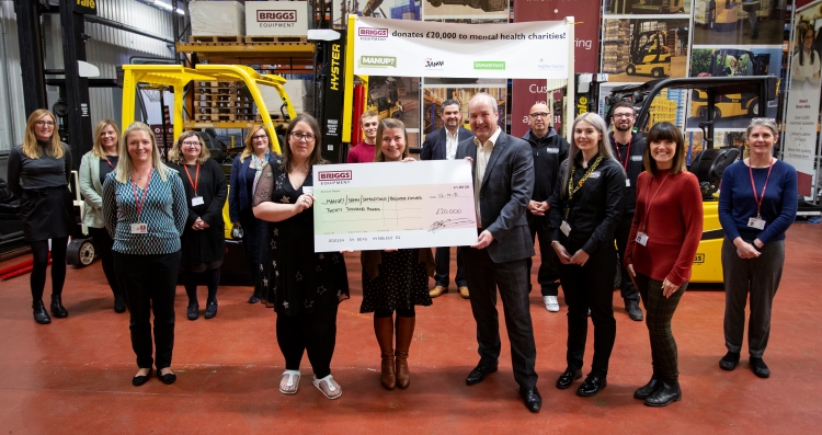 Briggs Equipment donates £20,000 to Mental Health Charities