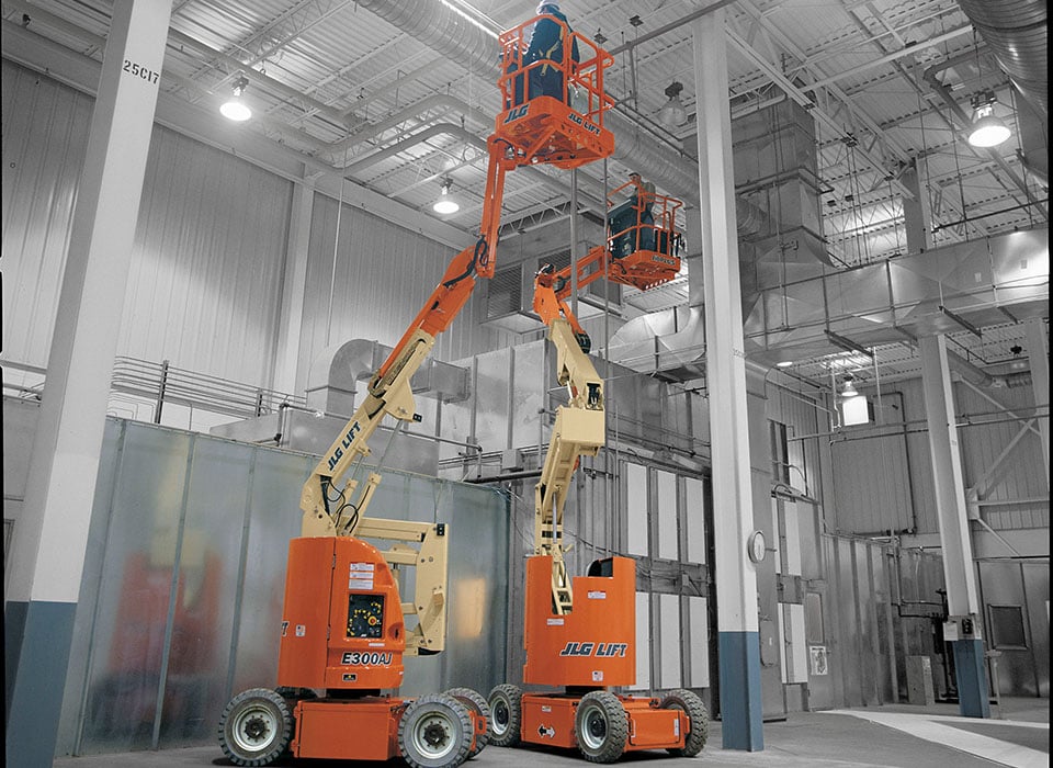 JLG articulated boom lifts are perfect for performing maintenance tasks at height safely.