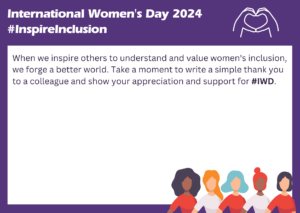 Inspiring inclusion with International Women's Day 2024
