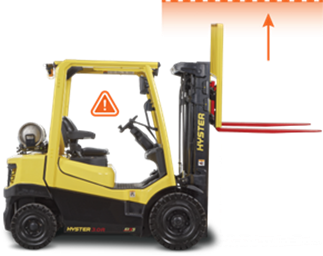 Hyster A Series Forklift demonstrating control when lifting heavy loads