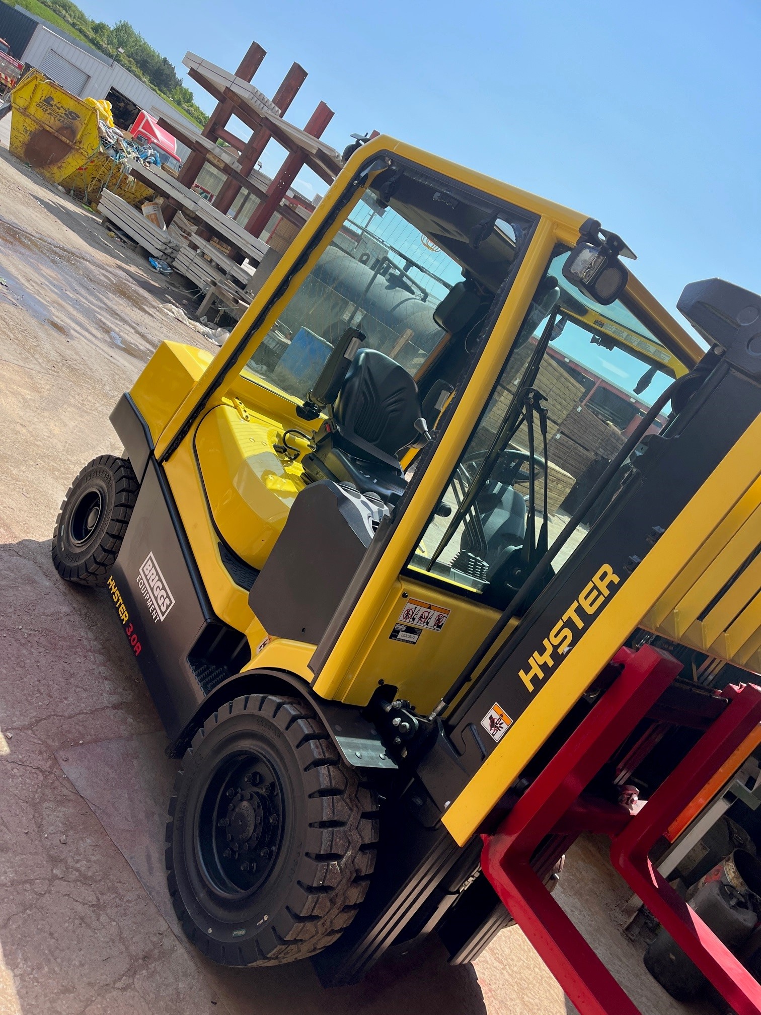 New Hyster A Series Forklift delivered by Briggs Equipment to Atkinsons Fencing