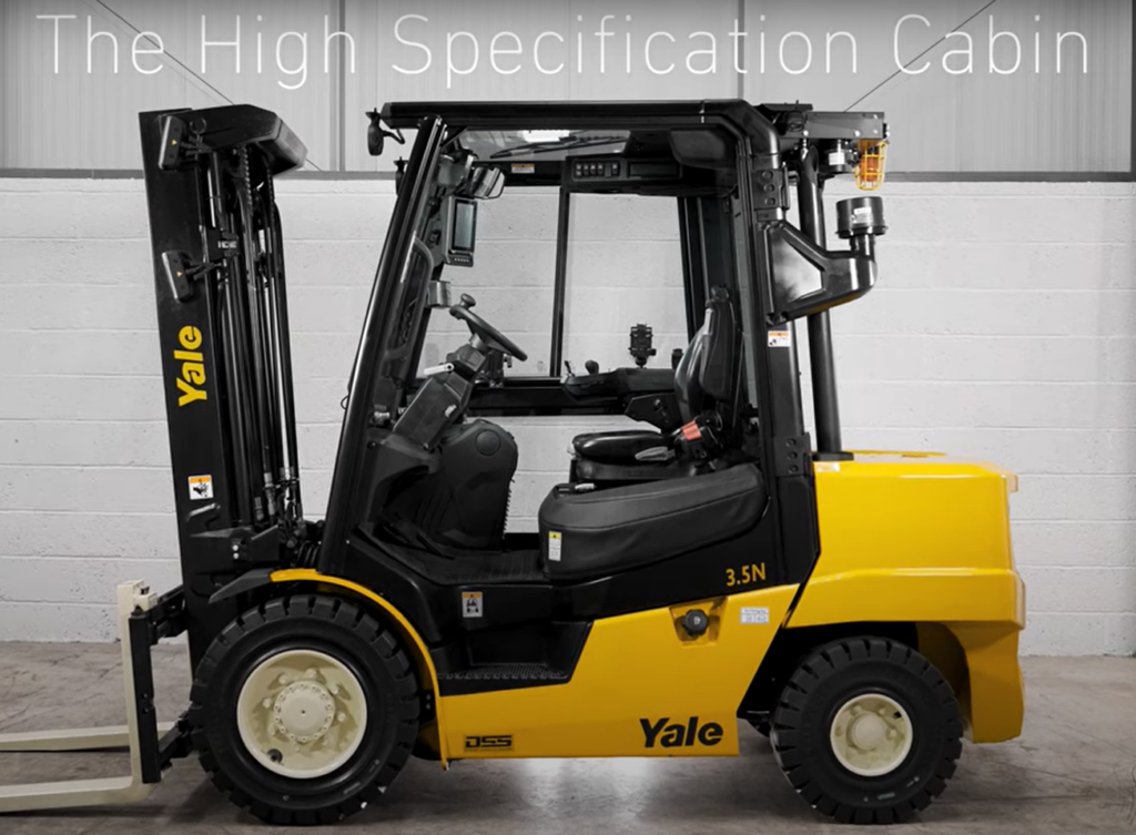 A Yale Series N forklift with a customisable cabin that provides superior comfort for operators