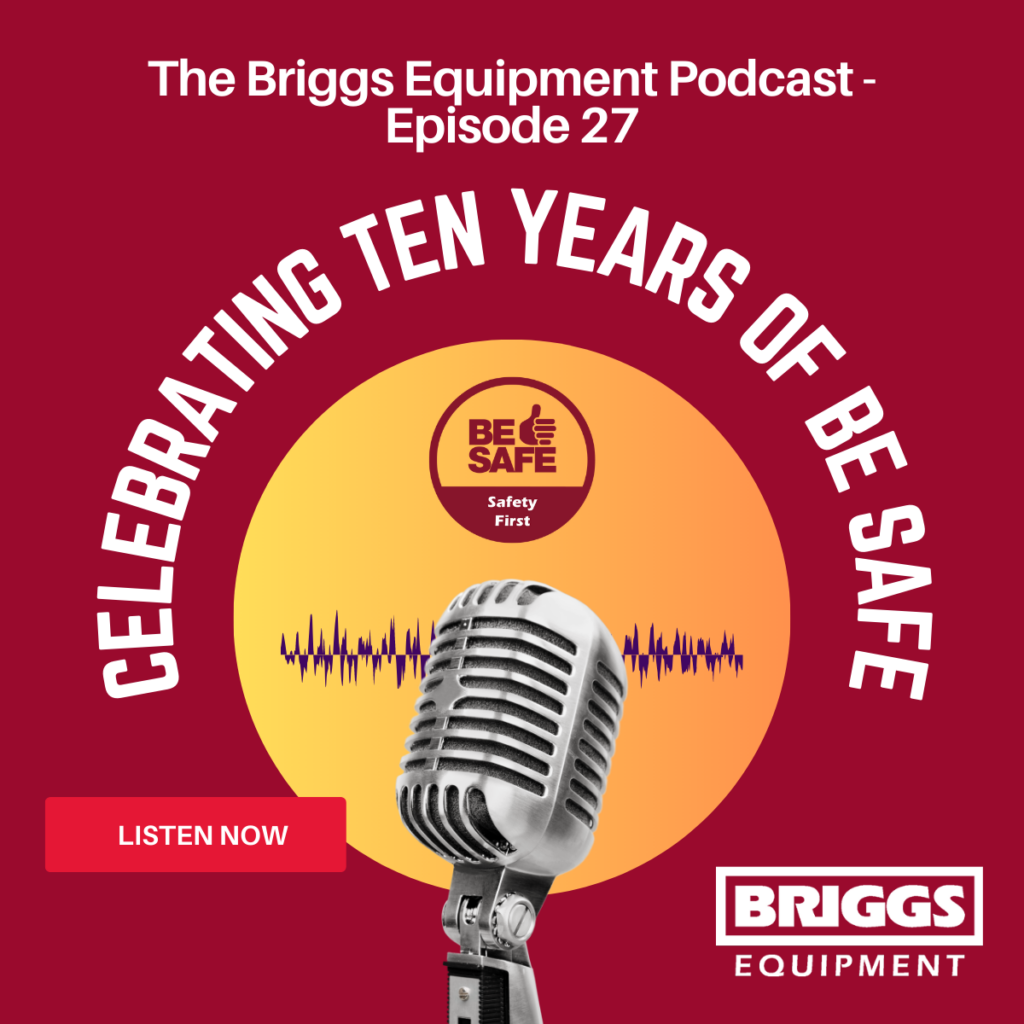 Graphic highlighting episode 27 of The Briggs Equipment Podcast.
