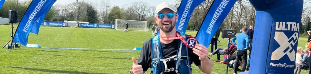 Jake Aston Completing His Ultra Marathon