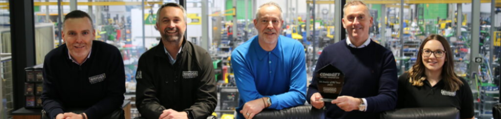 Briggs Equipment Team receive 2023 Combilift Dealer of the Year award banner