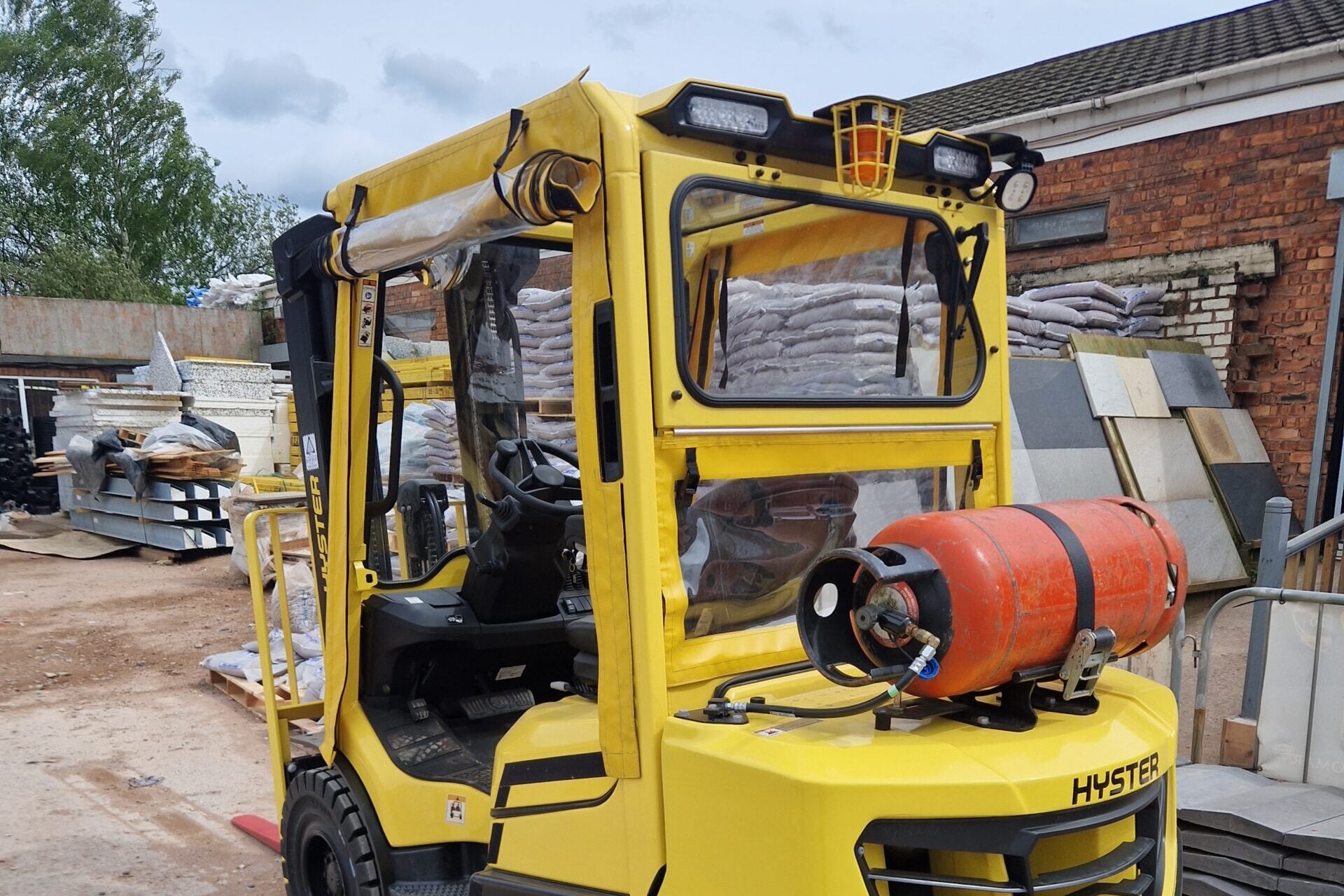 Yellow Hyster Forklift