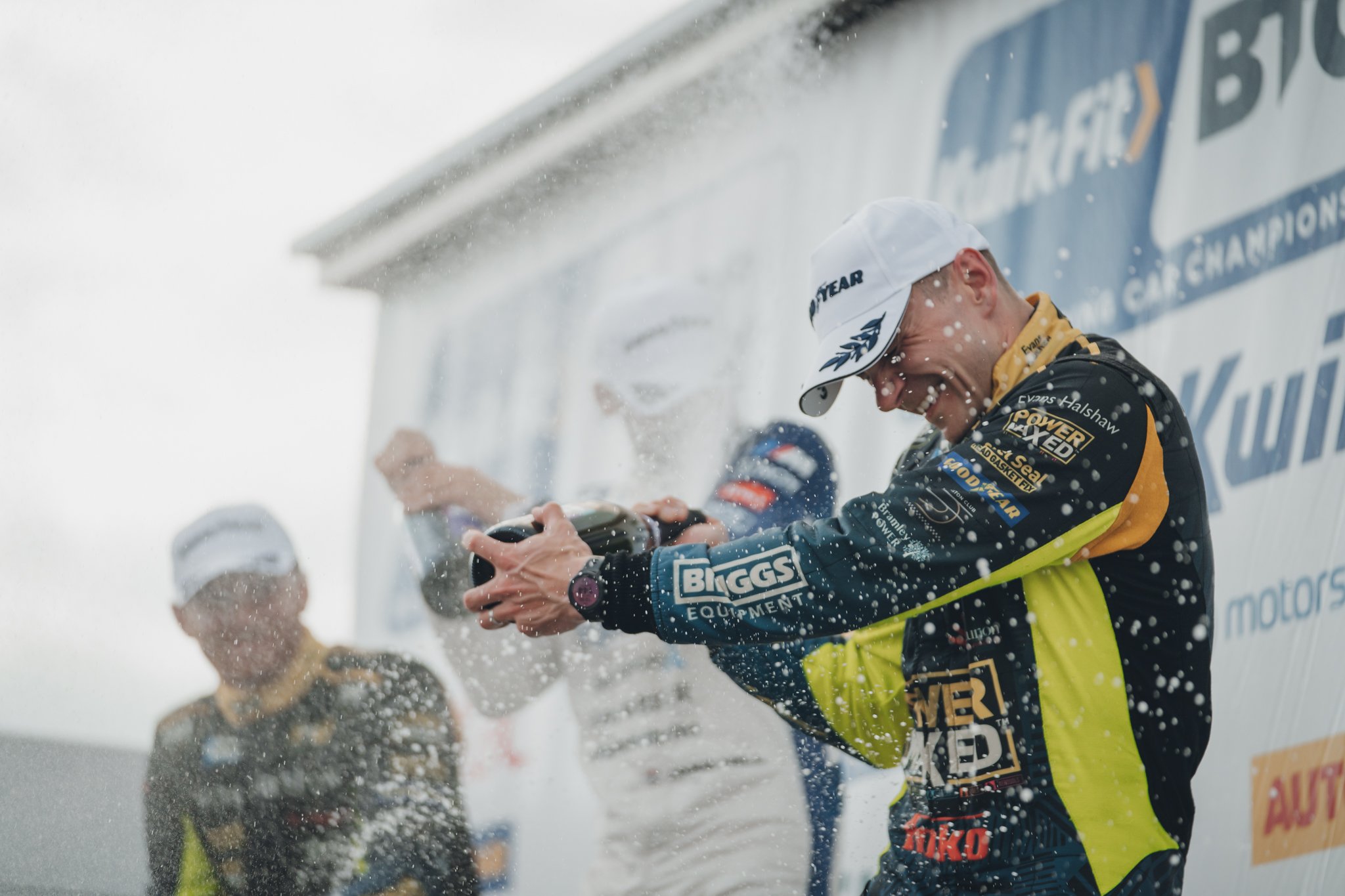 Taylor-Smith Spraying Champaign at Oulton Park 