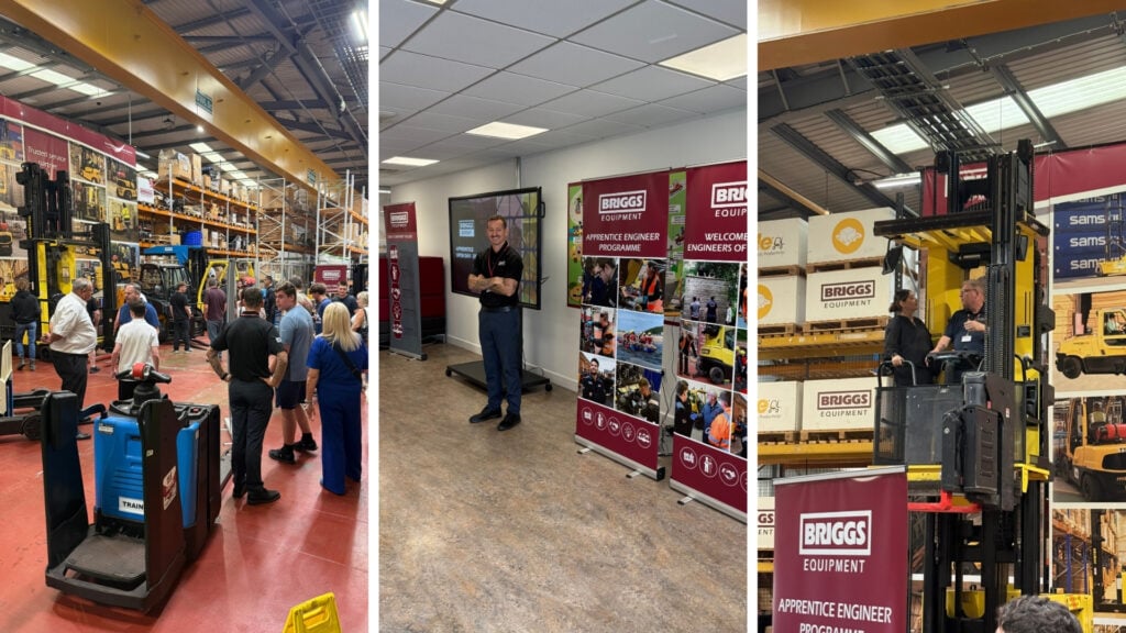 The incoming cohort of Engineering Apprentices take part in an induction day at Briggs Equipment Head Office in Cannock