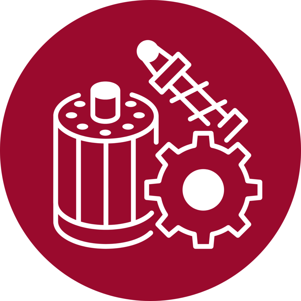 Genuine parts cartoon image